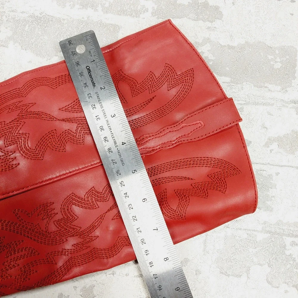 Crown Vintage Red Heeled Boots - Picture 11 of 15
